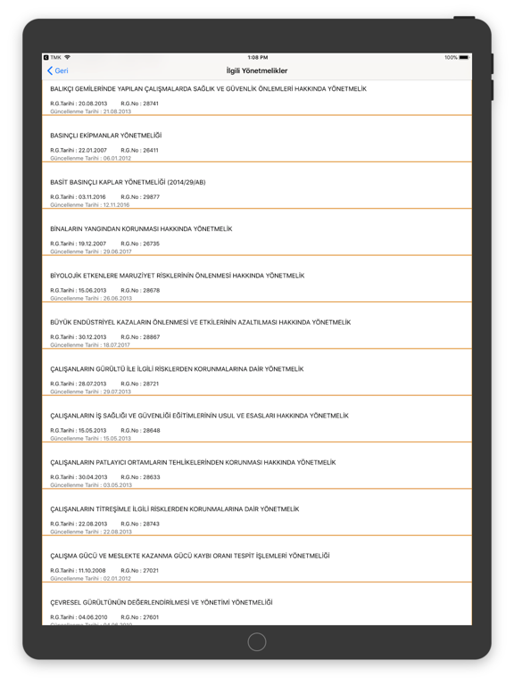 Screenshot #4 pour İSG Mevzuatı