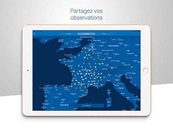 Météo-France iPad app afbeelding 8