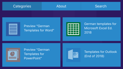 German Templates for MS Excel Screenshot