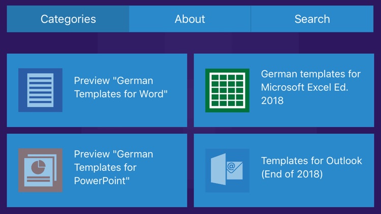 German Templates for MS Excel