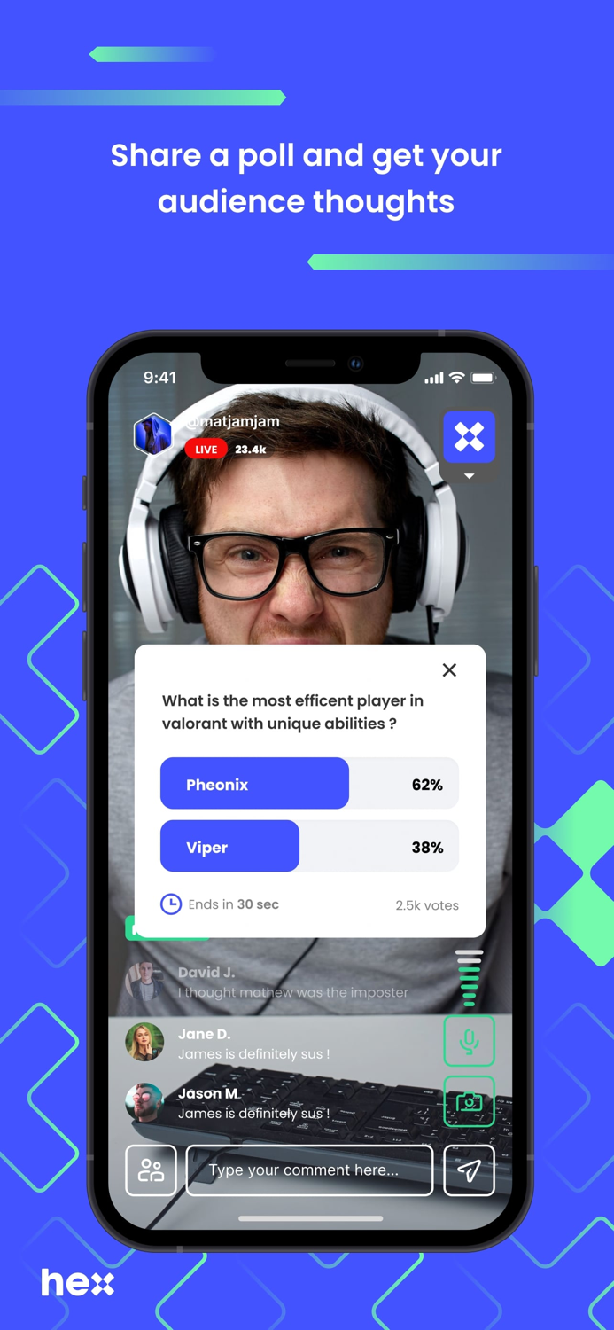 Hex - Social Streaming