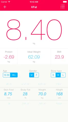 Game screenshot XFat - fat & weight tracker mod apk