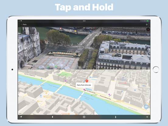 We Maps 04 | 3D + 2D World Map iPad screenshot 5 - Navigation app