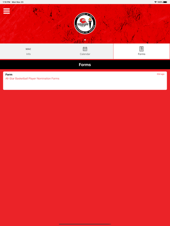 Mississippi Assoc. of Coaches iPad screenshot 3 - Sports app