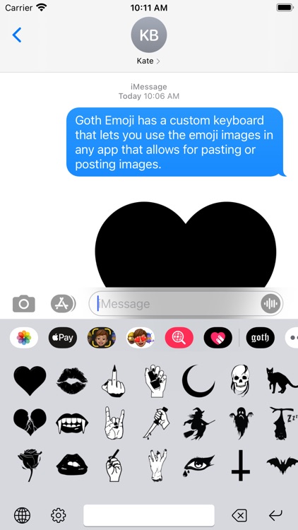 Goth Emoji screenshot-4