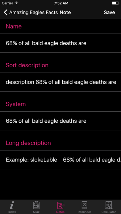 Screenshot 4 of Amazing Eagles Facts 1800 App
