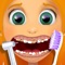 Help clean all the character's teeth in Tiny Dentist Office Makeover