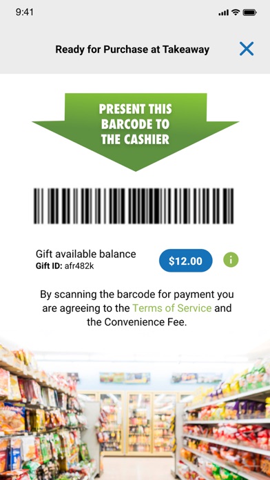 TAKEAWAY Digital Gift Screenshot