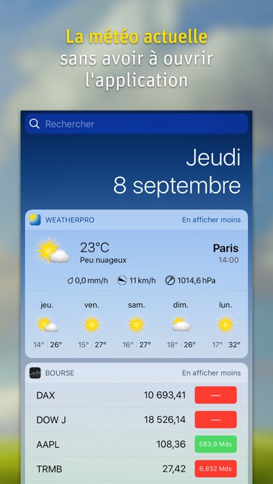 WeatherPro app screenshot 2 by MeteoGroup Deutschland GmbH - appdatabase.net
