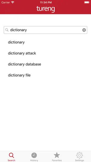 Tureng Dictionary screenshot 1