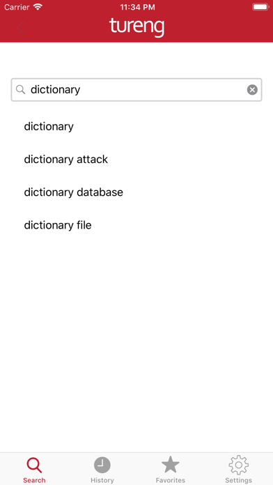 Tureng Dictionary Screenshot
