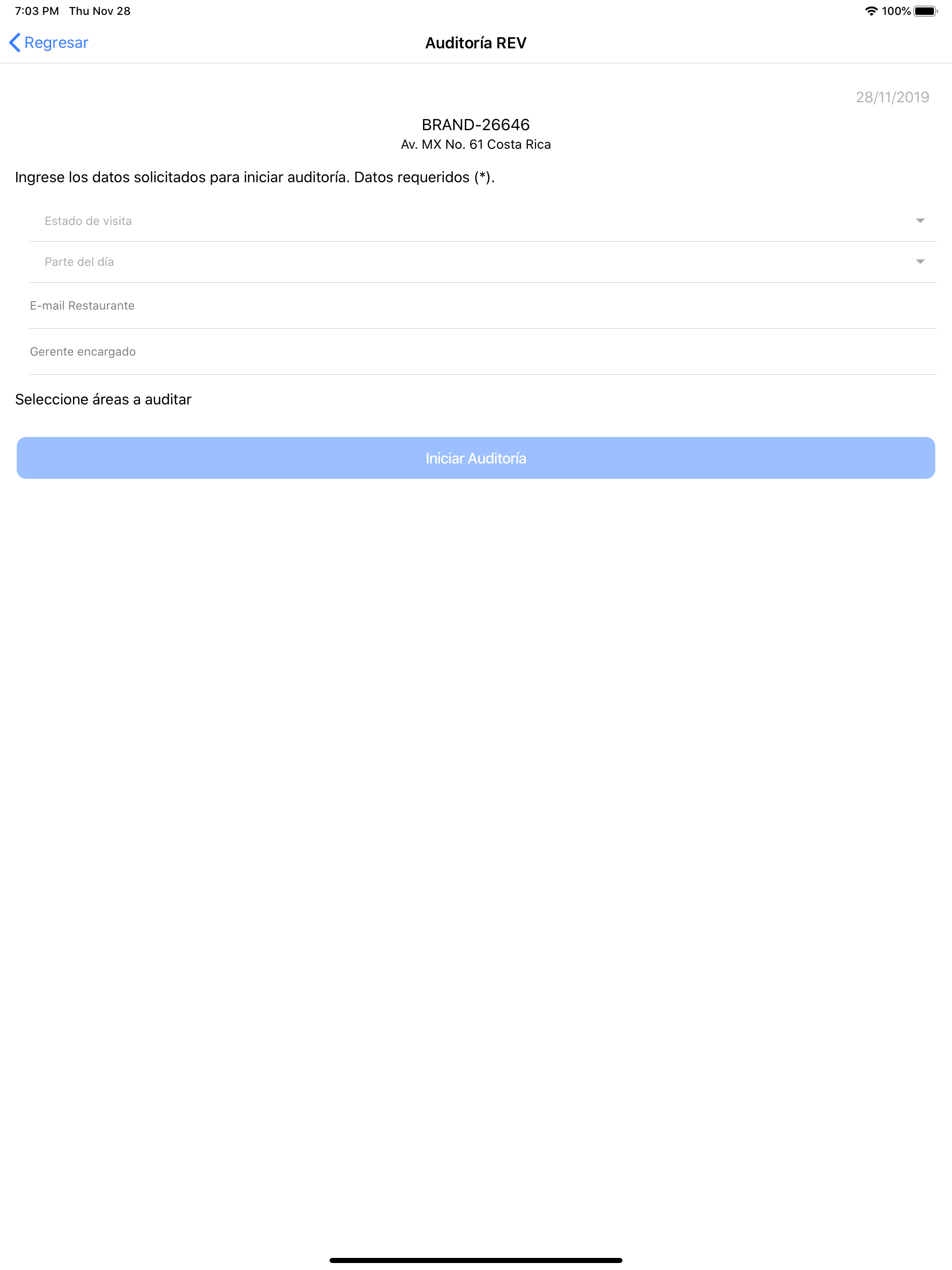 Auditores Application