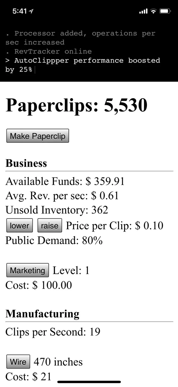 Universal Paperclips™