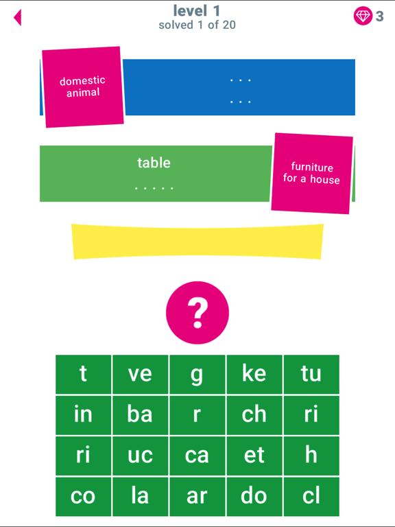 Mom's Words and Clues Game iPad screenshot 4 - Games app