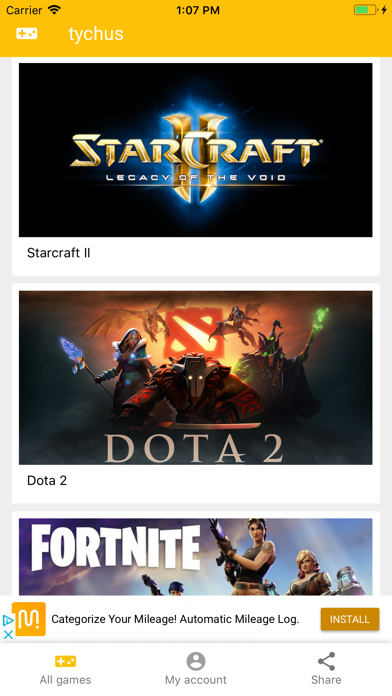 tychus iPhone screenshot 1 - Entertainment app