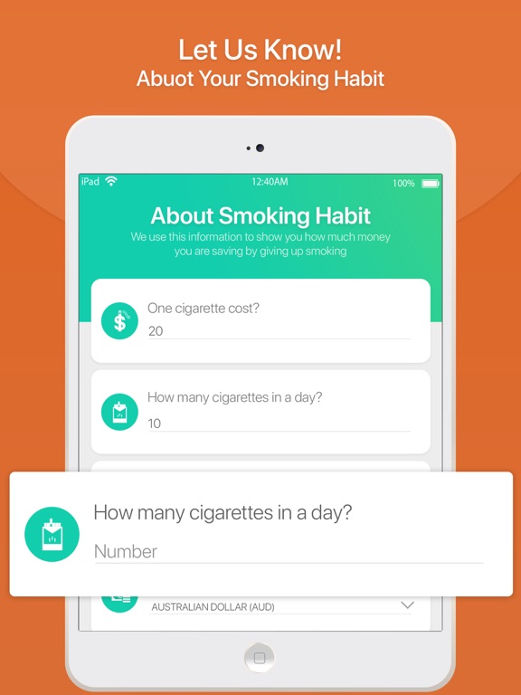 Screenshot #4 pour Quit Smoking Tracker