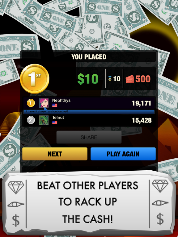 Pyramid Solitaire Royal Gold iPad screenshot