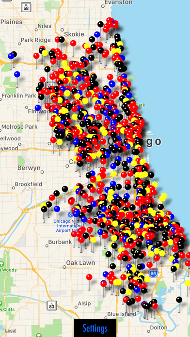 Chicago Crime Map Screenshot