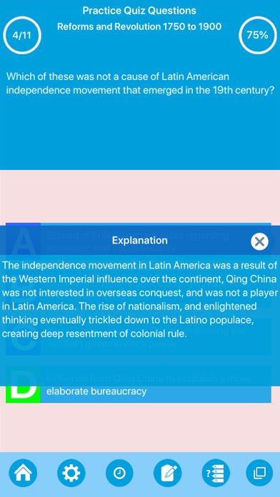 Screenshot 3 of AP World History Quiz App