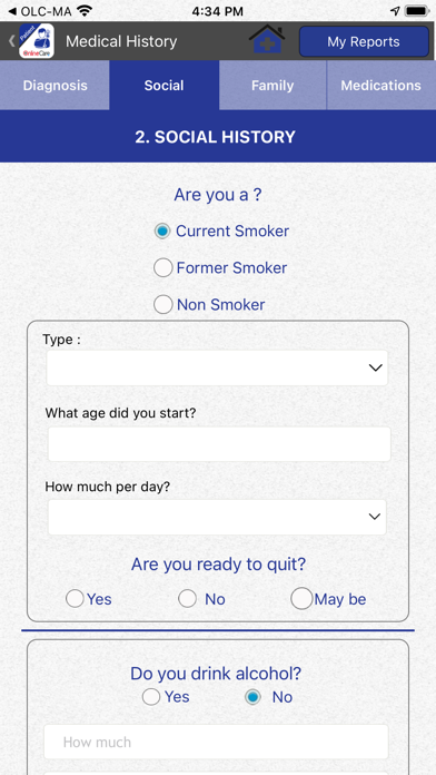 OLC Patient Screenshot