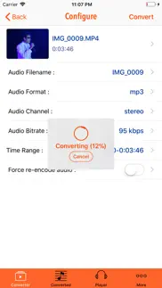 ivideo2audio - video to mp3 iphone screenshot 2