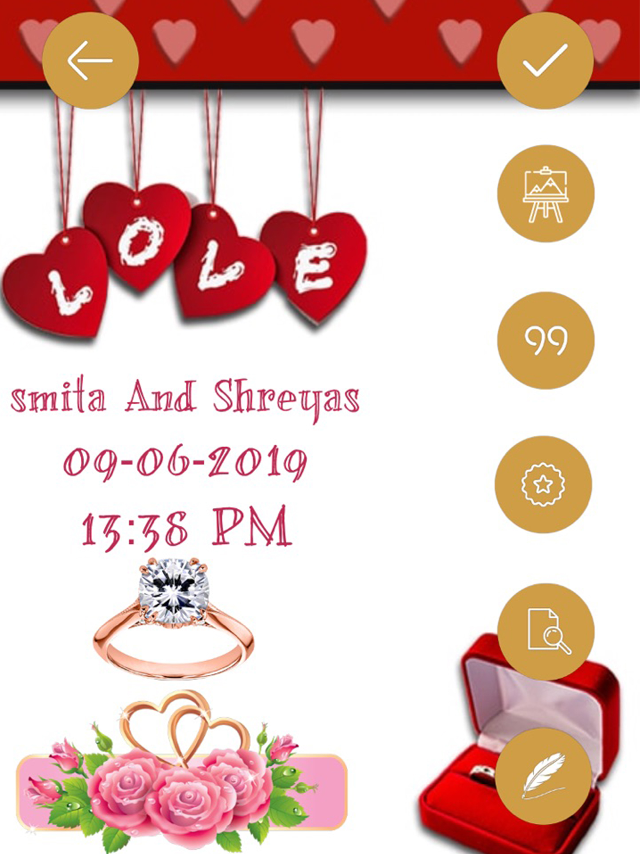 Engagement Invitation Cards HD