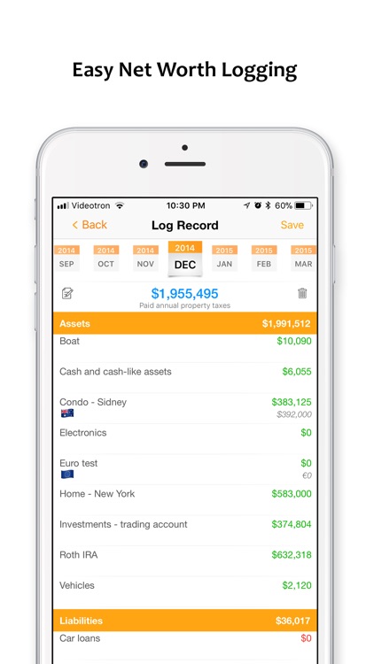 Net Worth Pro 2 screenshot-4