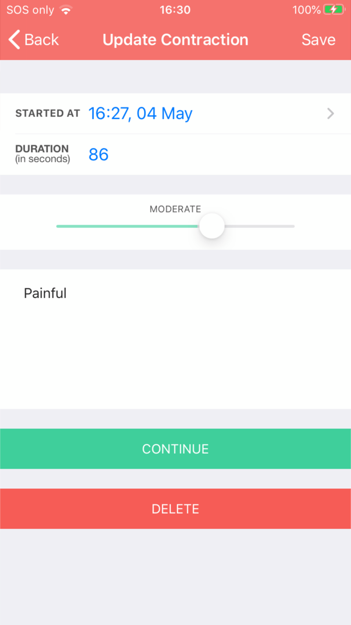 Contraction Timer - Time labor