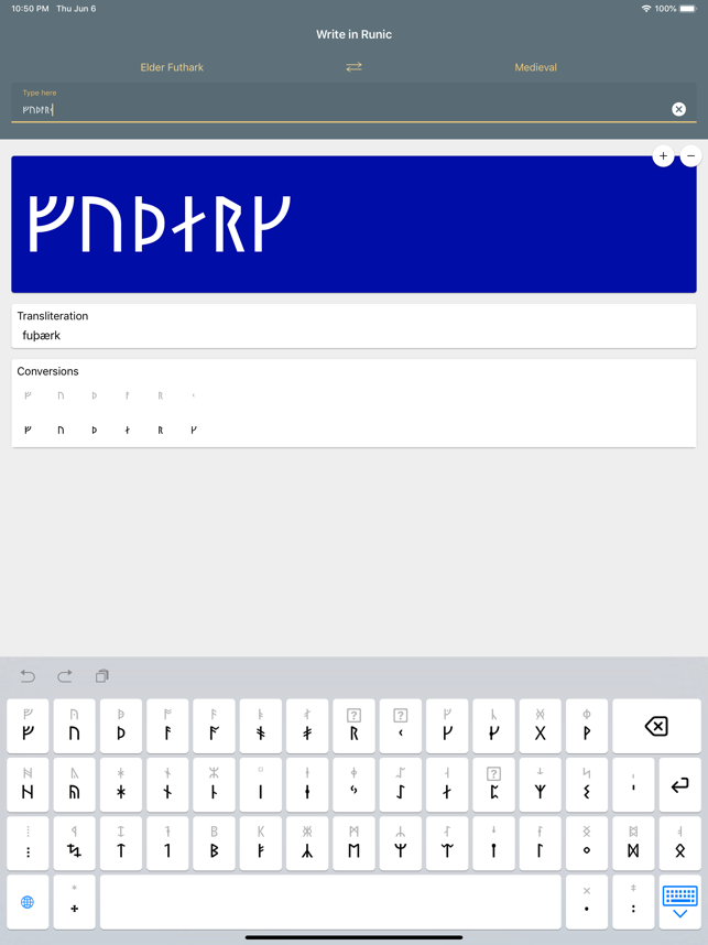 ‎Write in Runic Screenshot