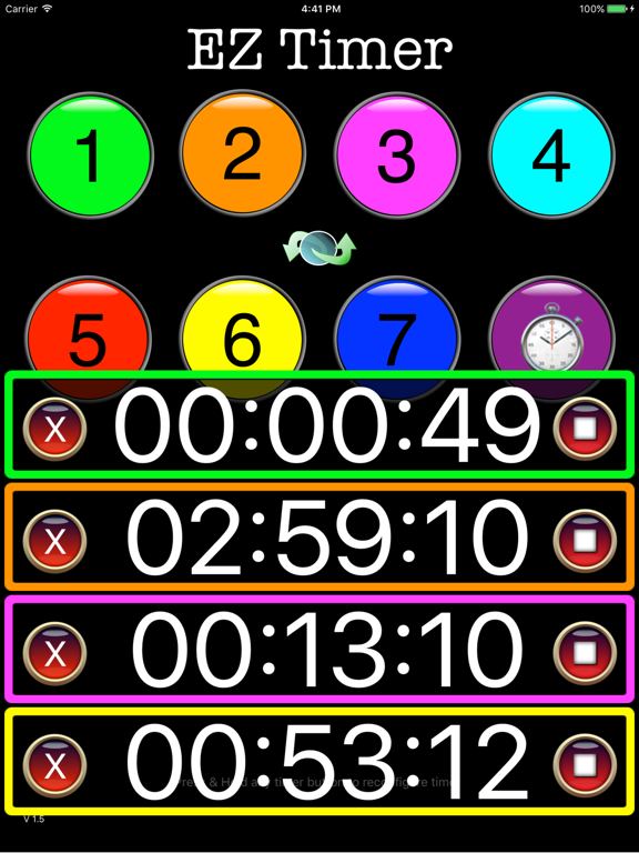 Screenshot #5 pour EZ Timer & Stopwatch