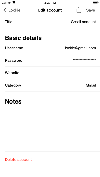 Screenshot #3 pour Password Manager - Lockie