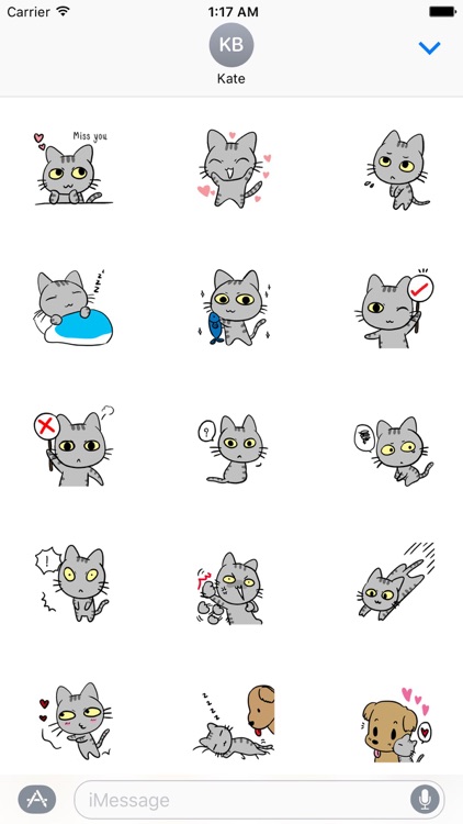 A Little Cute Cat Stickers by Phuong Ho