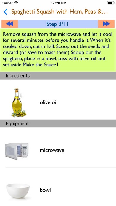 Recipes for Bachelors Screenshot