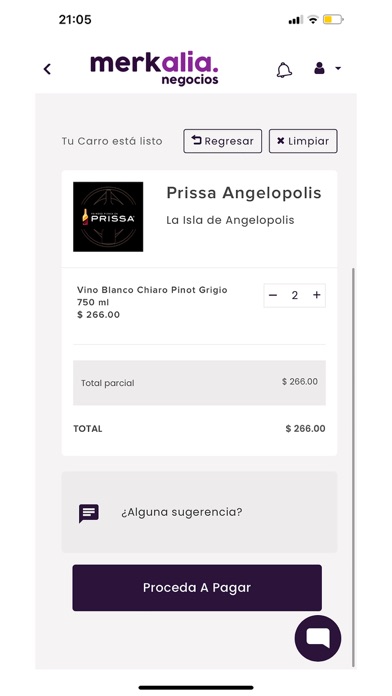 Merkalia Negocios Screenshot