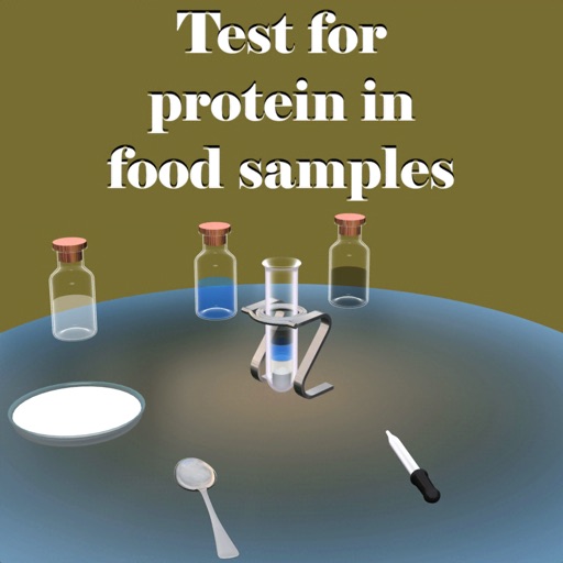 Test for protein in food icon