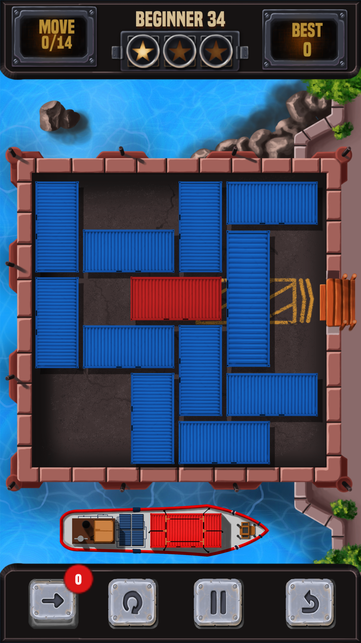 取消阻止容器块拼图