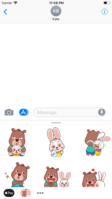 Bear and Bunny Stickers screenshot 2