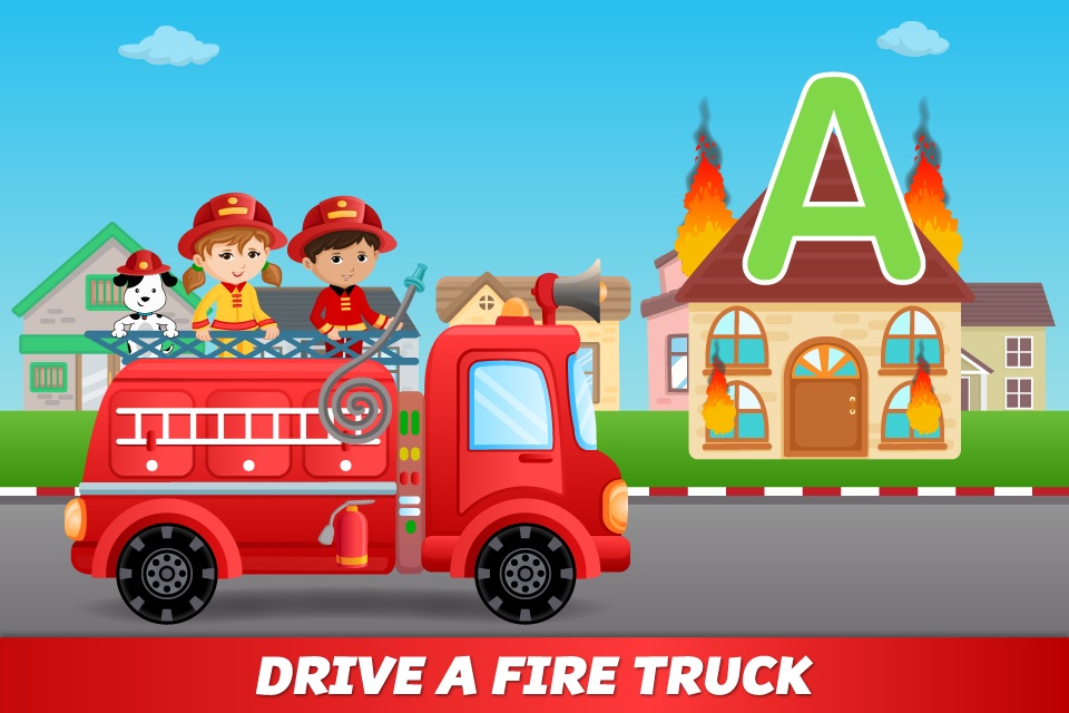 ABC Fire Truck Firefighter Fun screenshot 2