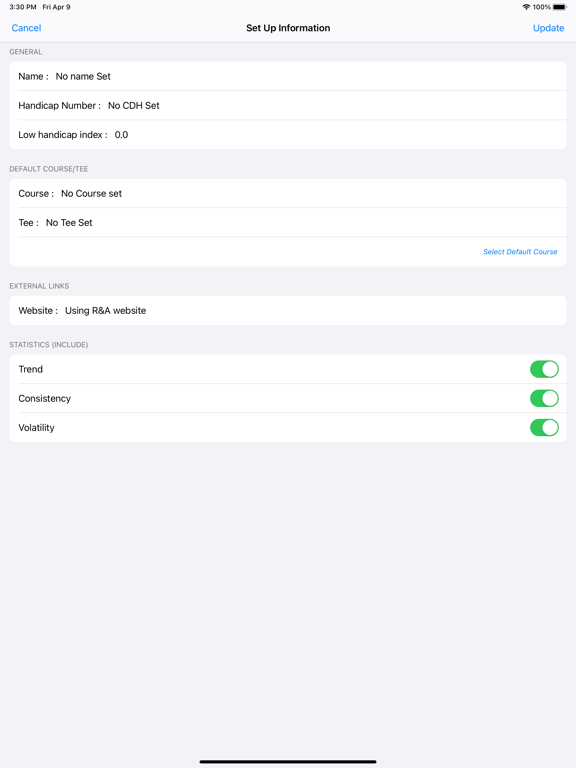 Screenshot #4 pour Golf Handicap Companion