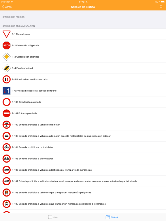 Señales de Trafico de la DGT iPad screenshot 5 - Education app