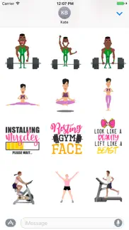 animated gym, fitness & yoga iphone screenshot 1