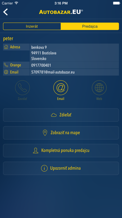 Autobazar.EU Screenshot