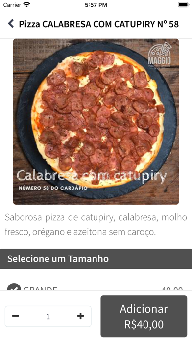 Maggio Pizzaria Screenshot