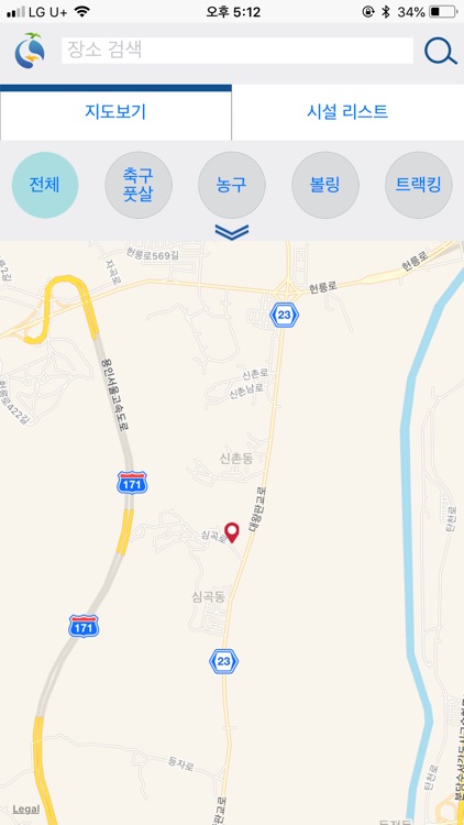 성남시 스포츠 맵