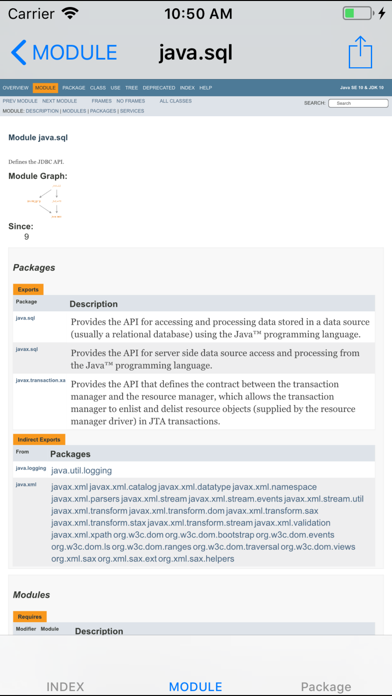 Screenshot #2 pour Java SE 16 API Specification