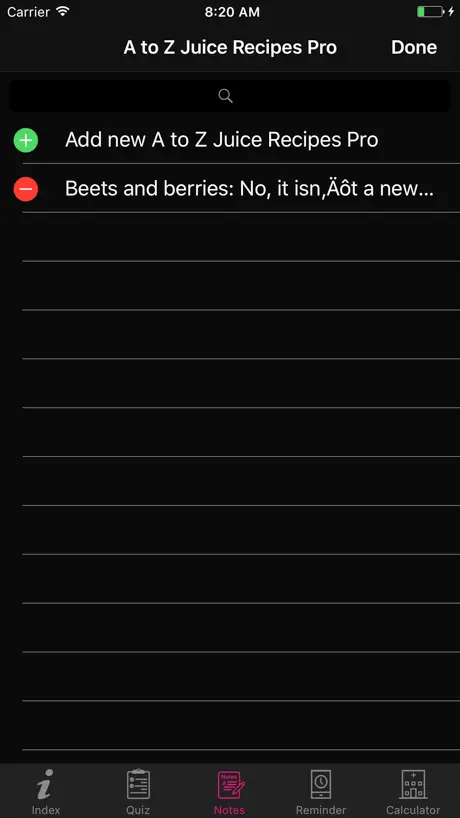 AZ Juice Recipes