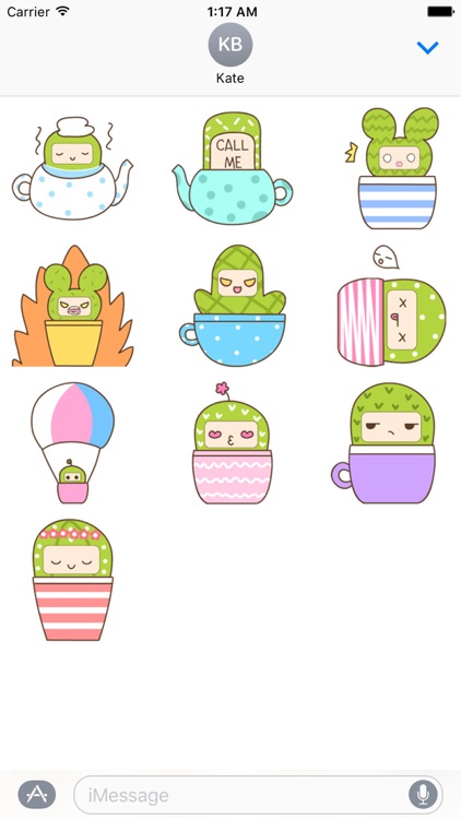 Cute Cacti Cactus Stickers