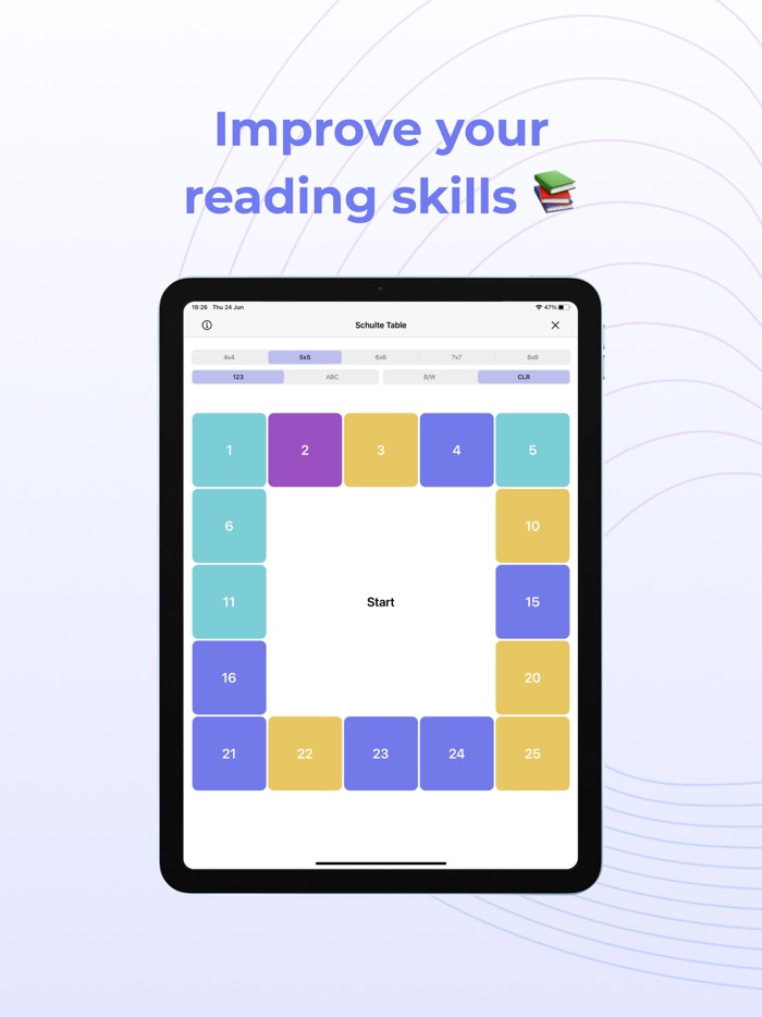 Speed Reading and Schulte Grid