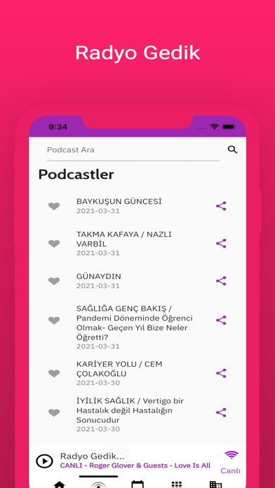 Radyo Gedik - Canlı Radyo Screenshot