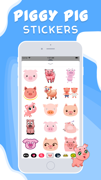 Adorable Piggy Pig Stickers screenshot 3